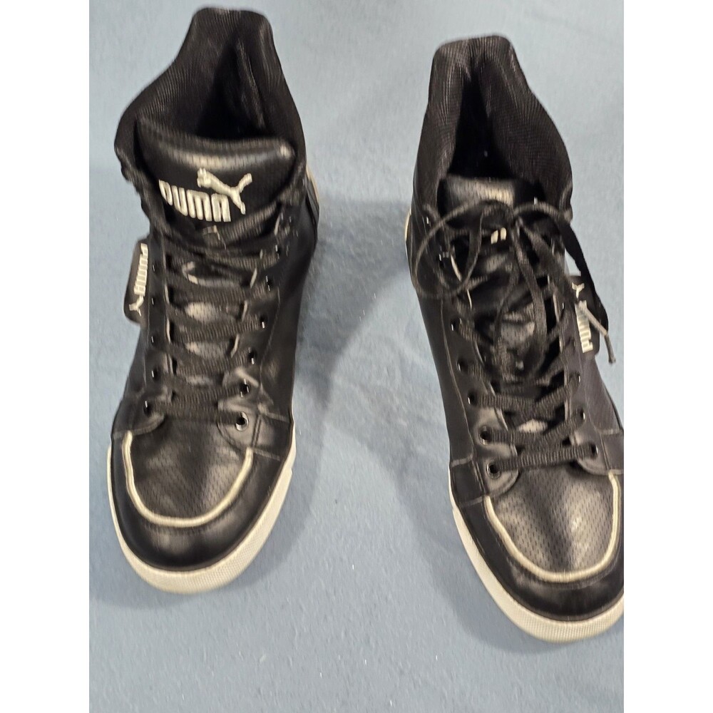 PUMA Men's Mid-top Casual Black Sneakers Size 10